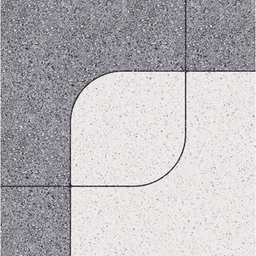 Matte Ceramic Flooring 14 mm Thick, Size 45x45 cm, Grey | Riyadh Ceramics
