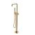 Floor Standing Shower Mixer With Movable Handle 110.8×25.2×19.2 cm, Shiny Gold Color