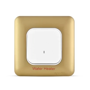 DP Switch 20Amp 1 Gang, LED Indicator, Gold Color, 7x7cm | Spectra