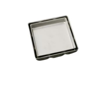 صفاية صرف للحمام مقاس 10×10 سم لون فضى | N116.502-1