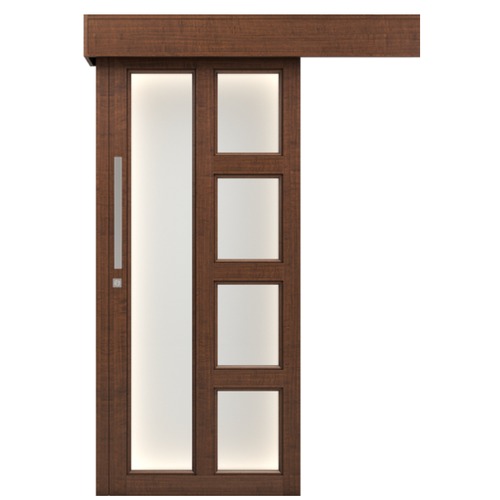 Classic Sliding Door Luxury Design Brown, Size 110×265 cm, Model GPR07 | 