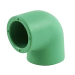 كوع  بلاستيك بي بي ار زاوية 90 درجة شركة الراجحى  قطر خارجى   34.0 مم لون اخضر 