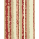 Striped wall covering beige and red color, length 10 m, width 0.53 m, model 20605