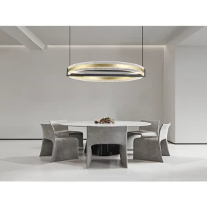 Decorative Light 1500 mm Length, 425 mm Width, 110.5W LED, 3000K, Gold and Grey | 