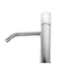 Bathroom Washbasin Tap 35.6×20 cm Long, Chrome And White Carrara Marble