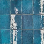 بلاط سيراميك سطح لامع للجدران، لون زمرد، أبعاد 12×12 سم، سماكة 1 ملم