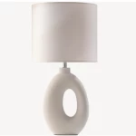 Table Lamp, Contemporary Design, Size 60x40x34 cm, White Color