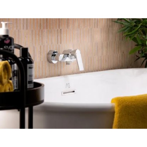 Shower Mixer 7×20.5×51 cm Chrome Color | Abyat Company