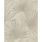 Italian Wallpaper Beige Color leaf-Patterned Design, Size 10mx1.06m, Model 72913