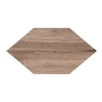 بلاط بورسلان Kayak للأرضيات بنمط ماسي، لون بني، سماكة 10 مم، مقاس 33 × 17 سم