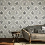 ورق جدران كلاسيك، مقاس 10 م×50 سم، لون ازرق فاتح