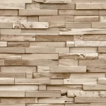 ورق جدران تصميم حجري لون بيج، طول 10 م، عرض 0.53 م