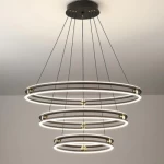 إضاءة سقف ليد، قاعدة 20 سم، طول سلك 100 سم، لون اسود