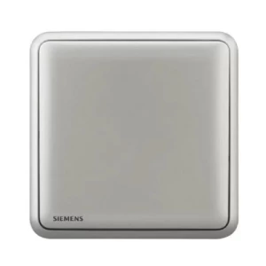 10A 1 Gang Electric Switch, 86x86mm, Dark Silver, 250V | Siemens (Delta Seata)