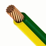 سلك كهرباء تأريض نحاس مجدول مقاس 16 ملم 450/750 فولت، معزول PVC اخضر/اصفر | نحاسكم العالمية