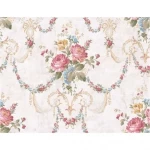 American floral wallpaper, size 10 m x 0.53 m, off white color, model FF51401  