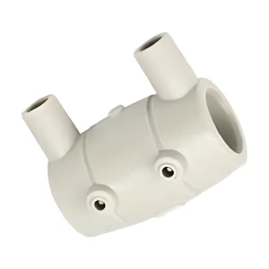 PPR Plastic Electrofusion Coupler Size 40 mm, White Color | Cosmoplast