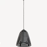  Outdoor Hanging Lighting Lantern  Black, Size 45 x 45 x 100 cm