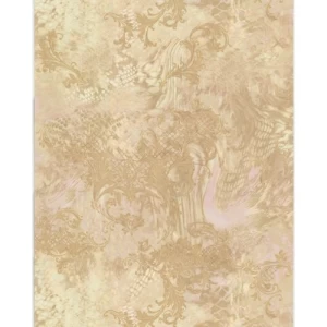 Italian Wallpaper Pattern Design Beige Color, Size 10mx0.70m, Model 14076 | Balbaid Decor Company