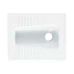 Squat Pan Toilet, White Color, Size 65.5×45.5 cm
