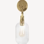 Modern Wall Light 1 Bulb, 15.5 cm Length, 44 cm Width, Golden