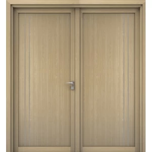 Premium Double Door Natural Wood 220x235 cm, 6 cm Thickness, Beige | YT-08870163