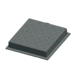 غطاء منهول  حديد ديكاتيل 700×700 مم، مربع  حموله 12.5 طن  لون رمادي | مصنع سعودي كاست