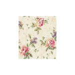 American Wallpaper Beige Color Floral Design, Size 10mx0.53m, Model aq50804