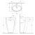 Hanging Wash Basin Size 44.5x55.5x86 cm, White | Saudi Ceramics - Image 2