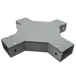 Cable Trunking Cross (SPI), PC Steel, 1.5mm Thickness, 75mm Side, 150mm Width | BAHRA