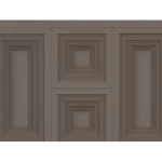 Italian Wall Covering Length 10m, Width 1.06m, Dark Brown Color, Model Z46025 