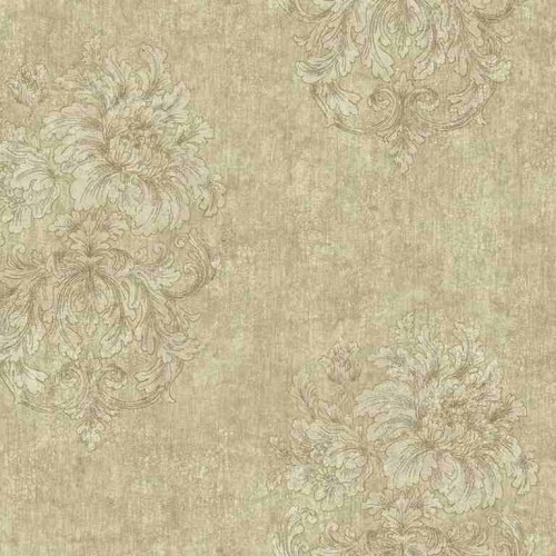 American Floral Wallpaper 10 m x 0.53 m Beige, Model EP6128 | Balbaid Decor Company