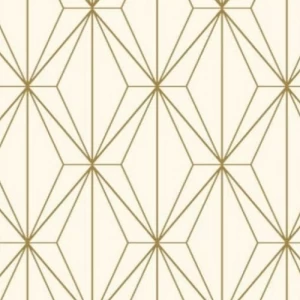 Patterned Wallpaper 15.6m x 100cm Beige and Brown | Luxury line
