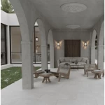 Matte Ceramic Floor Tiles Thickness 15 mm, Size 60x60 cm, Light Grey Color | Saudi Ceramics