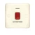 Electrical light switch 1 gang double pole with led 45 Amp Mira Alfanar Size 7×7 cm Color Beige 