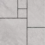 Heavy duty square tile, thickness 14 mm, dimensions 60 x 60 cm, gray color, cement design |  Riyadh Ceramics