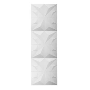 لوح جداري 3D مقاس 50×50 سم، لون ابيض | 
