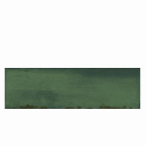 Matte Ceramic Wall Tiles 7.5×30 cm, 10 mm Thickness, Green Color | 