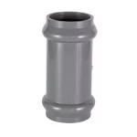 UPVC Rubber Coupling without Register Diameter  63 mm Height 280 mm Gray Color | Aqtar Najd Factory