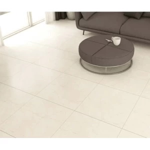 Indoor Floor Tiles 10 mm Thick 60x60 cm Light Beige Matte | Saudi Ceramics