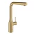 Grohe Kitchen Mixer with Single Lever L-Shaped Spout, Essence Collection, 1/2 Inch, Gold