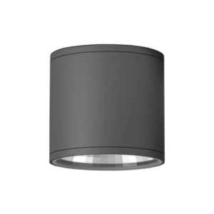 Avila Ceiling Light E27 Base 35W, Transparent Glass Diffuser 140x108 mm, Dark Gray | Avila