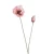 Artificial poppy flowers, height 75 cm, pink color