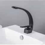 Modern Washbasin Tap, Black