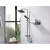 Column Shower Mixer, Model Garda, Gray Color, Height 12 cm, Width 16 cm, Length 25 cm