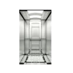 MRL Lift, Curved Metal Top, Etched Mirror Wall, PVC Floor, 16-Person Capacity, 1250 KG Load, 1.5 m/s Speed
