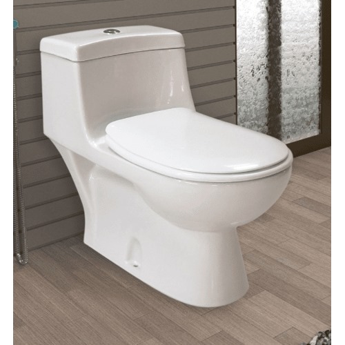 White Floor Mounted Water Closet Toilet Cadi Model Length 69.5 cm | Saudi Ceramics