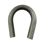 Wire Rope Thimble Made of  HDG Steel, Height 50mm, Thickness 2mm