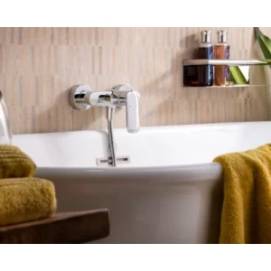 Shower Mixer 33.5×34.5×46.5 cm Chrome Color, Model Pearl | Abyat Company