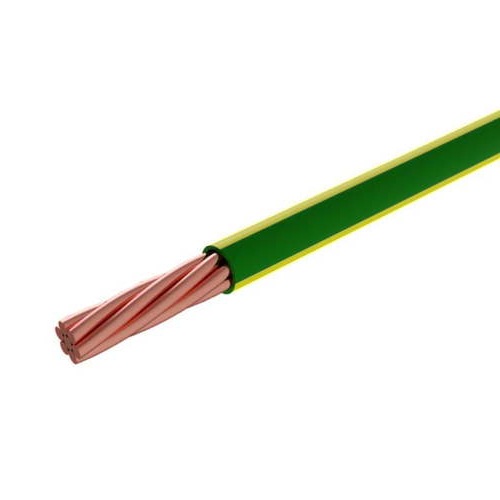 25 mm Stranded Copper Earthing Electric Wire 450/750V PVC Insulated Green/Yellow | Riyadh Cables Group